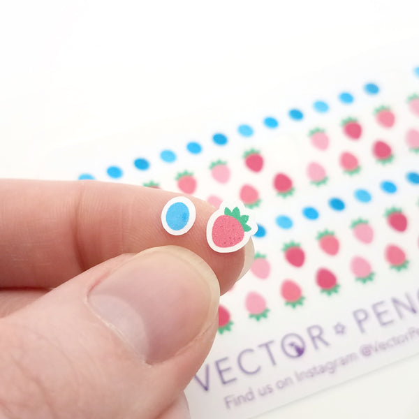 Strawberry Blueberry Mini Journal Sticker Sheet