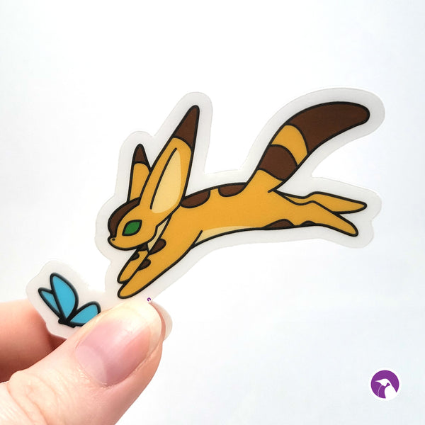 Vinyl Fox Squirrel Sticker