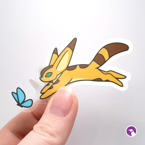 Vinyl Fox Squirrel Sticker