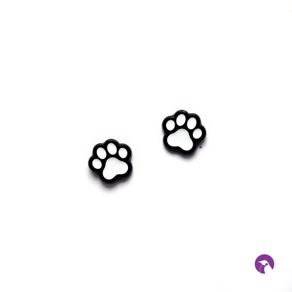 Dyed Paw Print Pin Set - 2 Piece