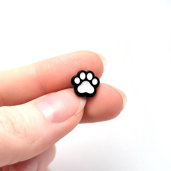 Dyed Paw Print Pin Set - 2 Piece