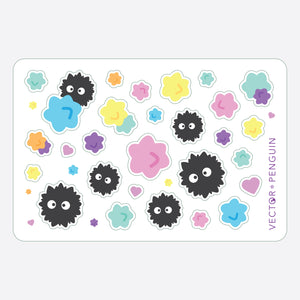 Vinyl Soot Sprite Sticker Sheet