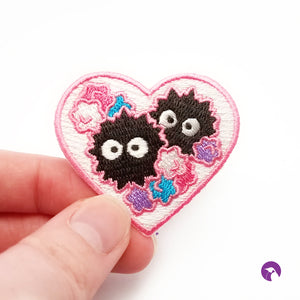 2 Inch Soot Heart Patch