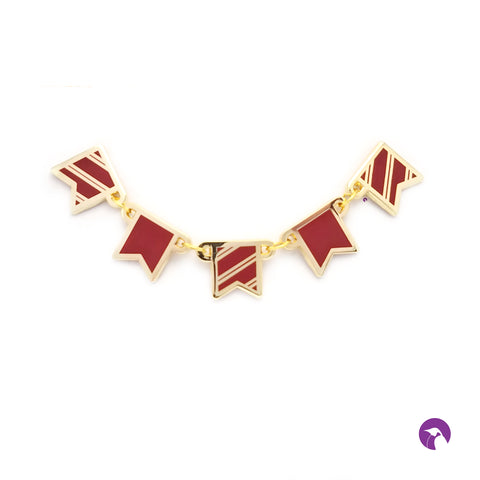 LAST CHANCE Red House/Team Banner Pin