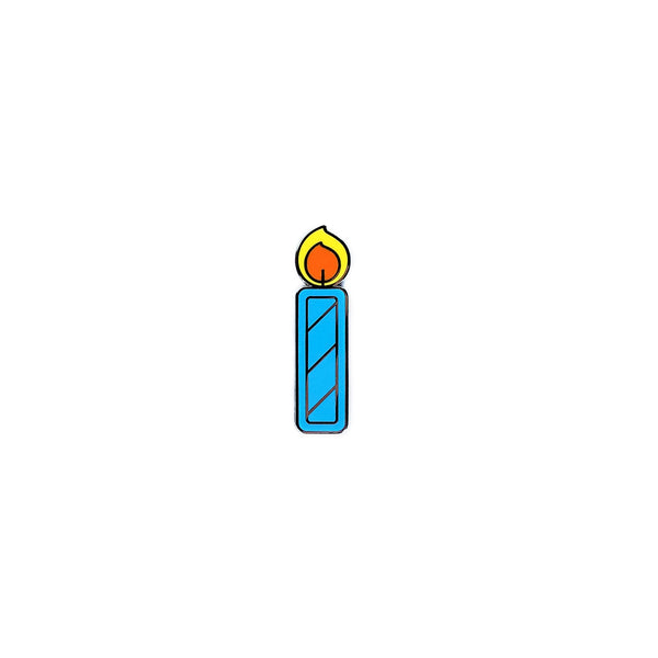 Blue Candle Pin
