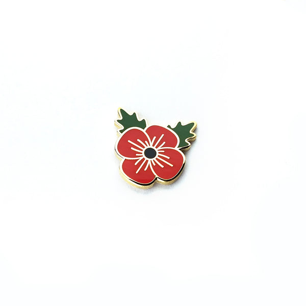 Red Poppy Enamel Pin | Remembrance