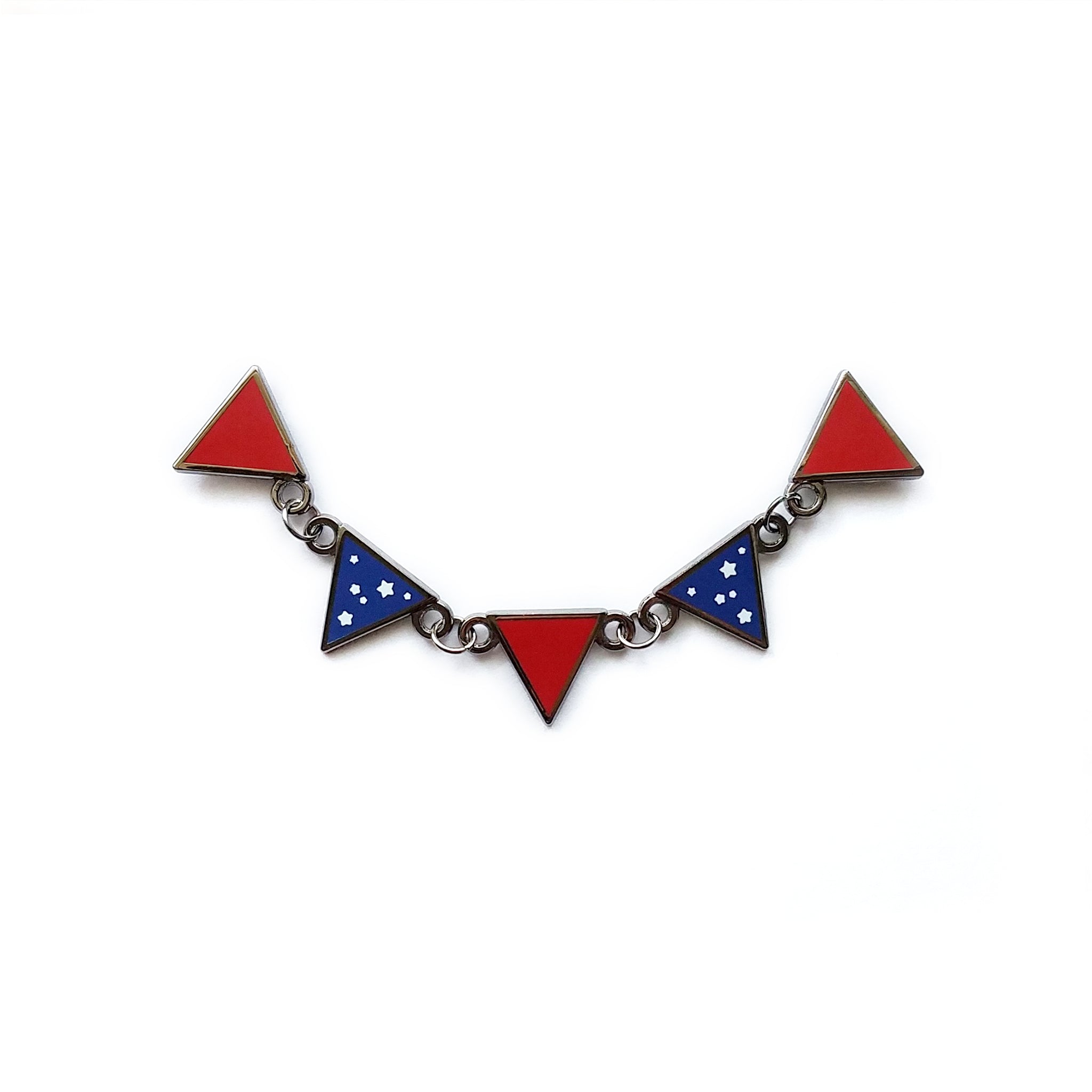 LAST CHANCE Patriotic Pennant Banner Pin
