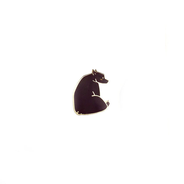 Shy Brown Bear Pin