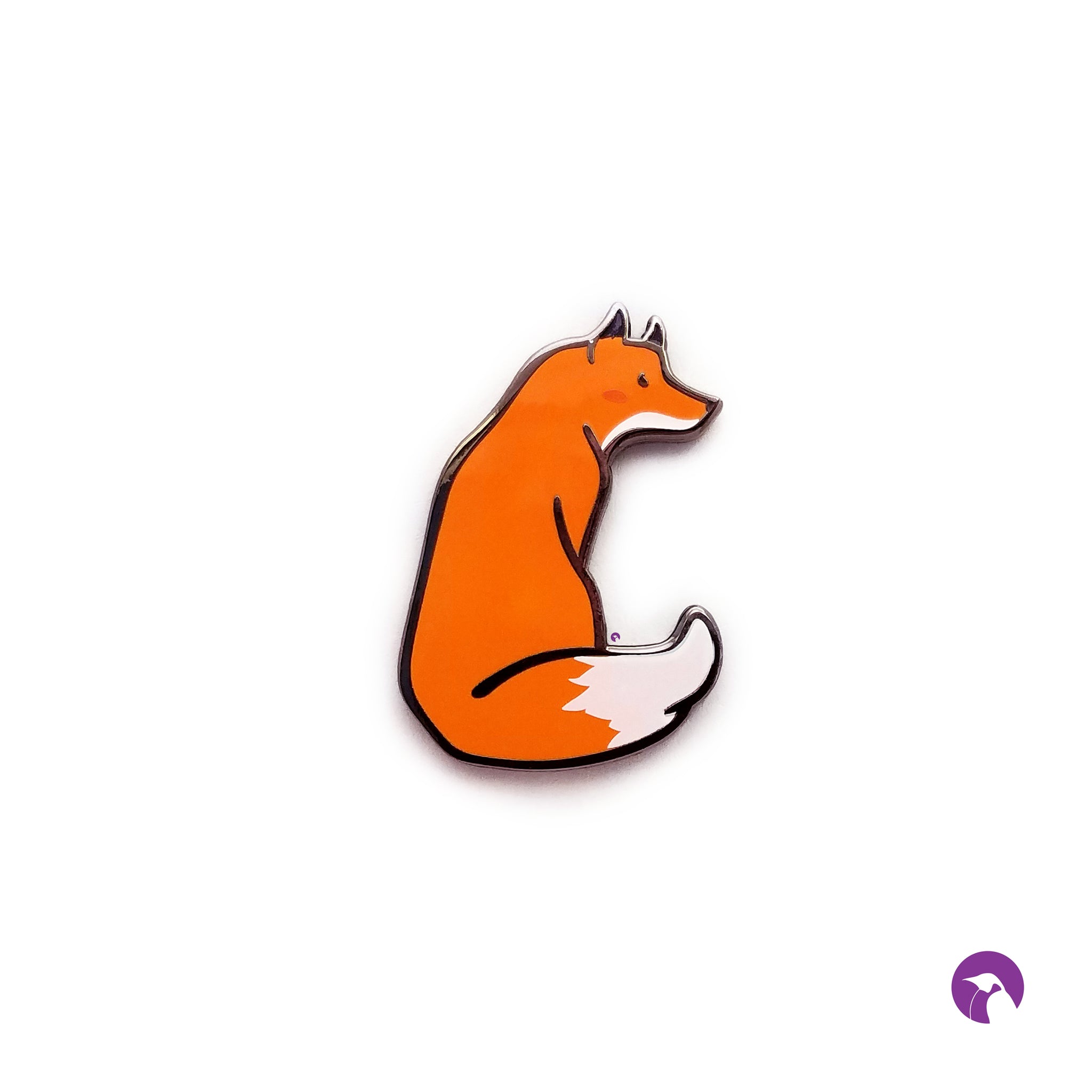 Orange Fox Pin