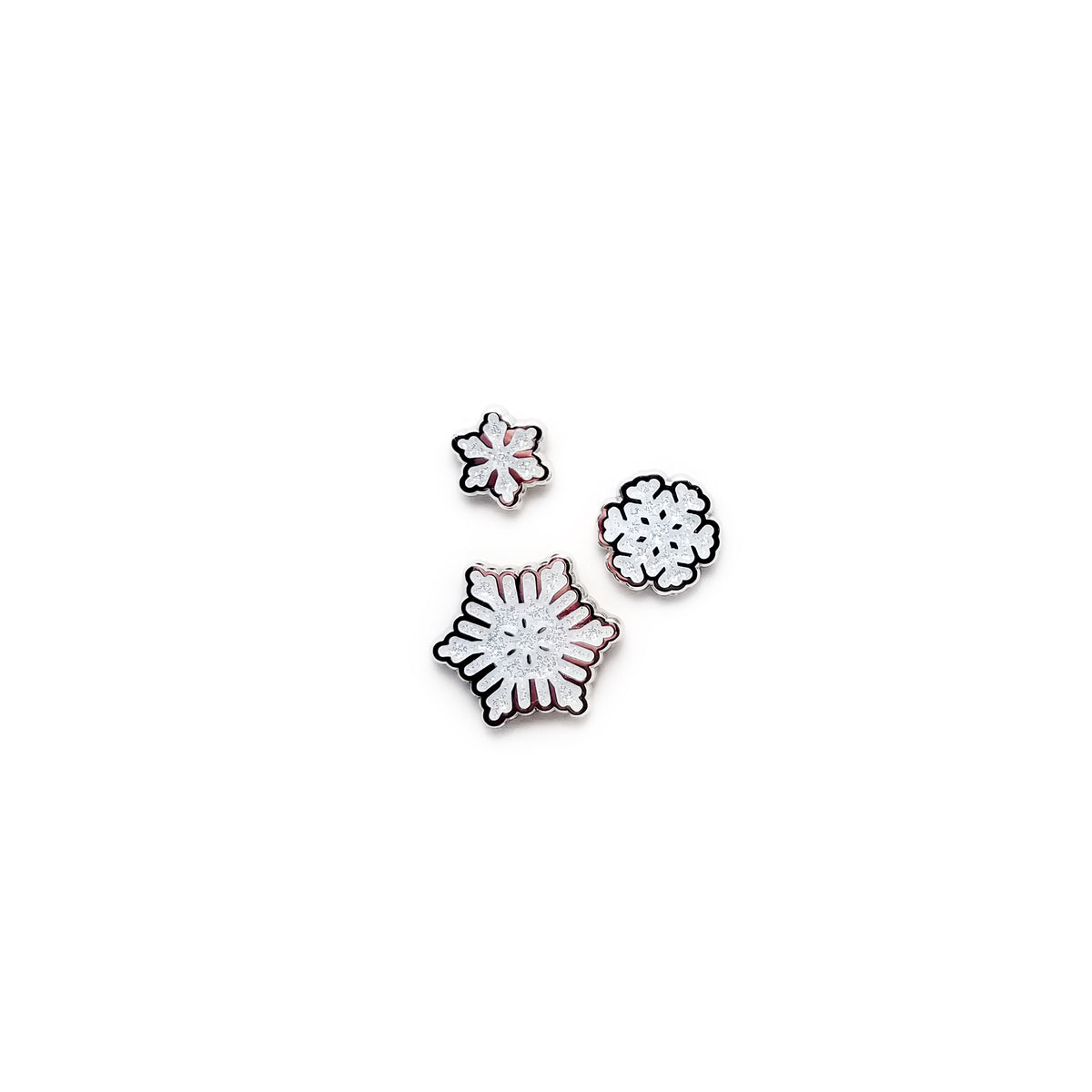 Snowflake Pin Set - 3 piece – Vector Penguin Shop