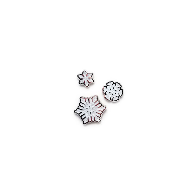 Snowflake Pin Set - 3 piece