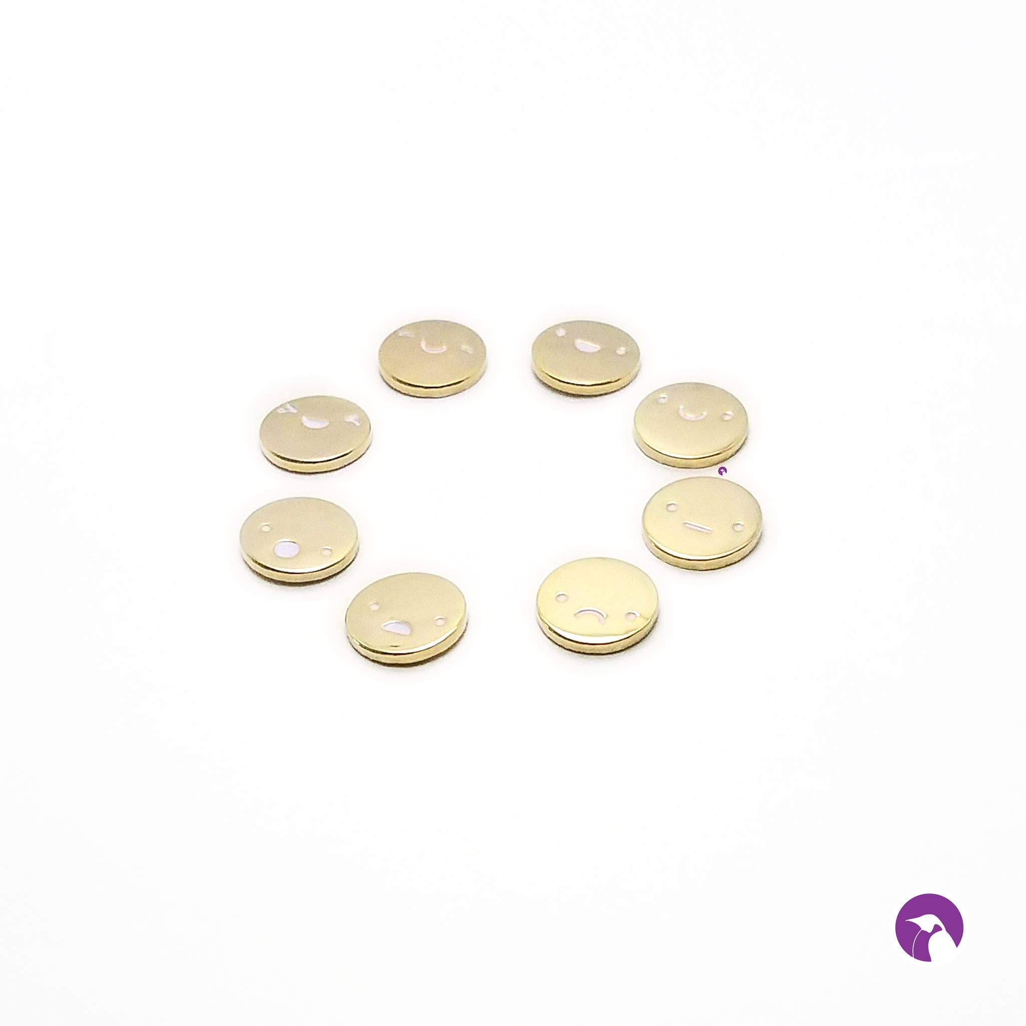 LAST CHANCE Gold Gumball Enamel Pin Set - 8 Piece  | Candy