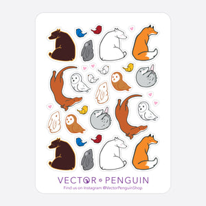 Animal Journal Sticker Sheet