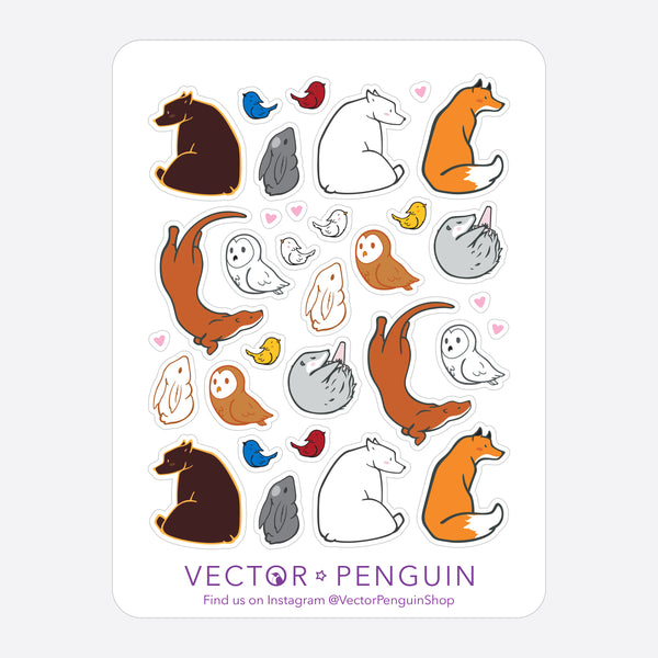 Animal Journal Sticker Sheet