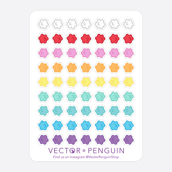 Konpeito Sweet Journal Sticker Sheet