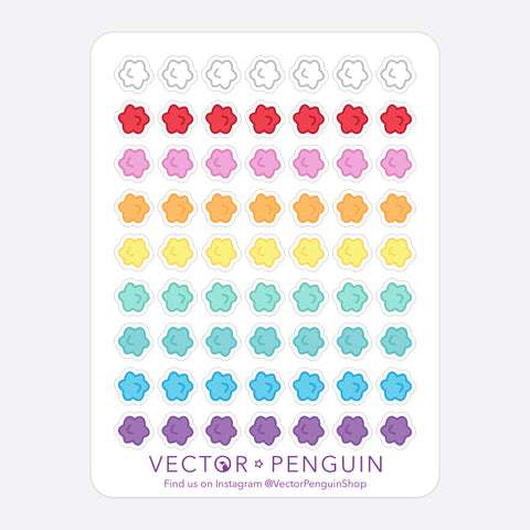 Konpeito Sweet Journal Sticker Sheet