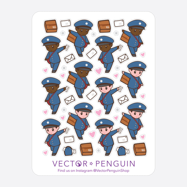 Postal Carrier Journal Sticker Sheet