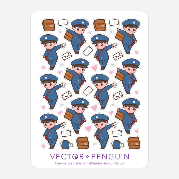 Postal Carrier Journal Sticker Sheet