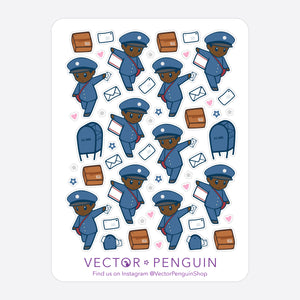 U.S. Mail Carrier Journal Sticker Sheet