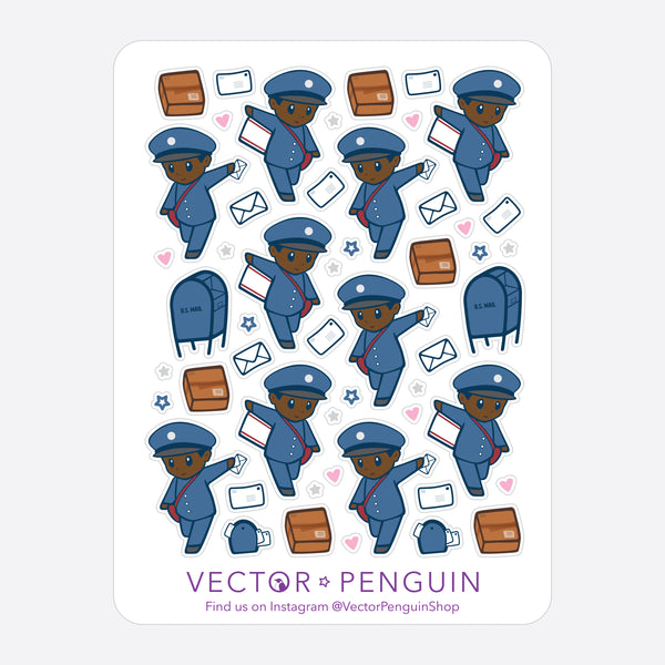 U.S. Mail Carrier Journal Sticker Sheet