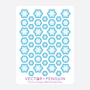 Snowflake Journal Sticker Sheet