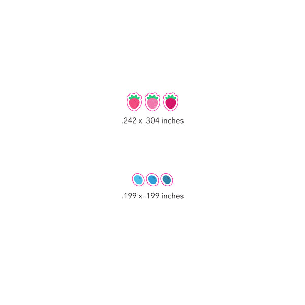 Strawberry Blueberry Mini Journal Sticker Sheet