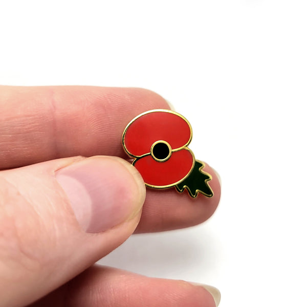 Mini Red Poppy Enamel Pin | Remembrance