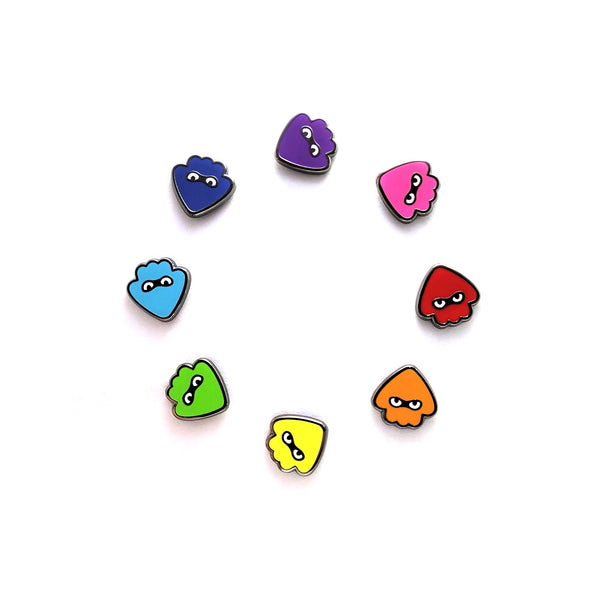 Mini Squid Pin Set - 8 piece