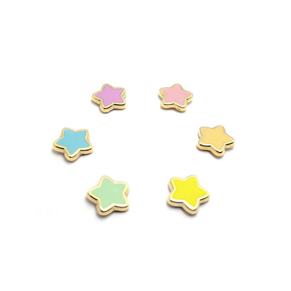 Pastel Stars Pin Set - 6 piece