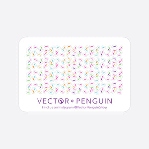 Sprinkles Mini Journal Sticker Sheet