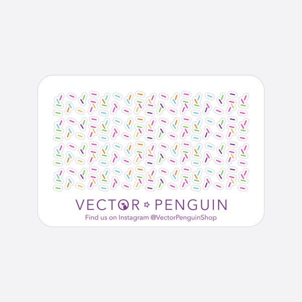 Sprinkles Mini Journal Sticker Sheet