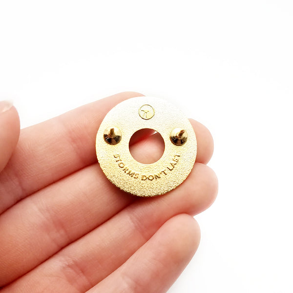 Hard Enamel Rainbow Circle Enamel Pin