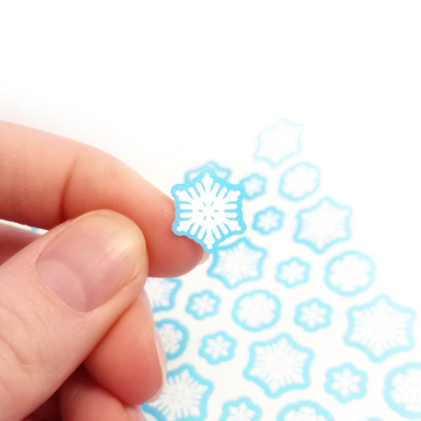 Snowflake Journal Sticker Sheet