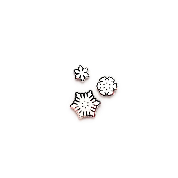 Snowflake Pin Set - 3 piece
