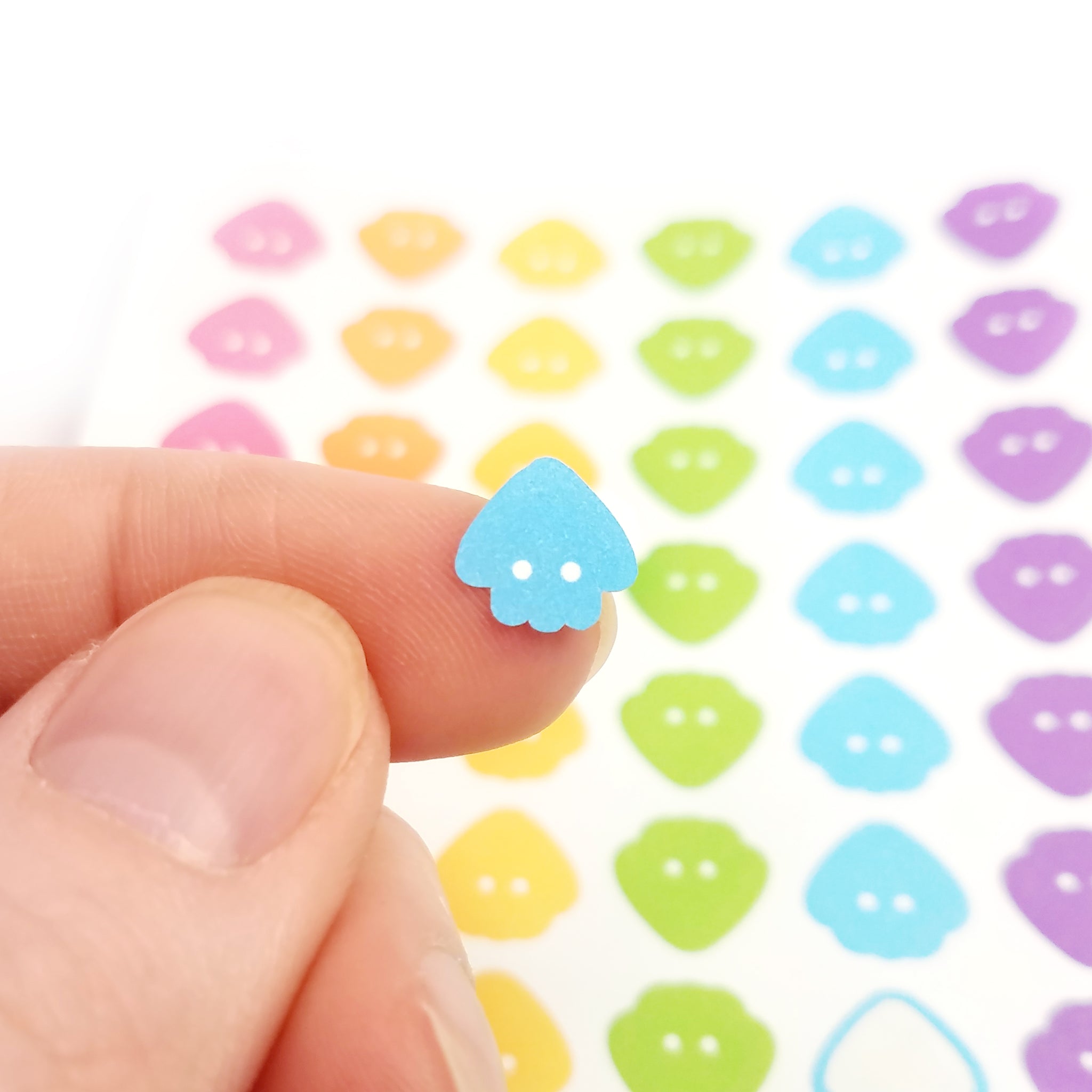 Full Color Squid Journal Sticker Sheet