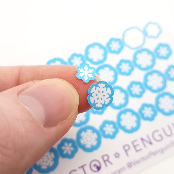 Snowflake Mini Journal Sticker Sheet
