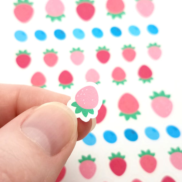 Strawberry Blueberry Journal Sticker Sheet